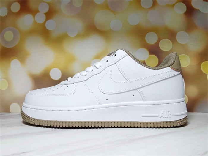 Men's Air Force 1 Low White/Brown Shoes 244